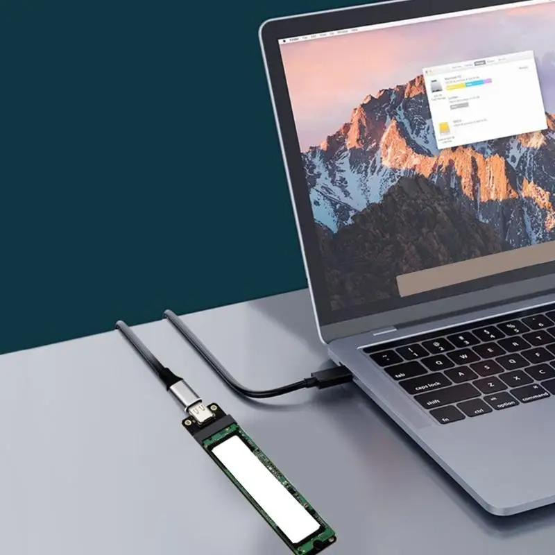 N3UD M.2 B Key SSDs To USB 3.2 Adapter Card Type C 10G Expansion Card Adapter Converters for 2230/2242/2260/2JMS580 Risers Ca