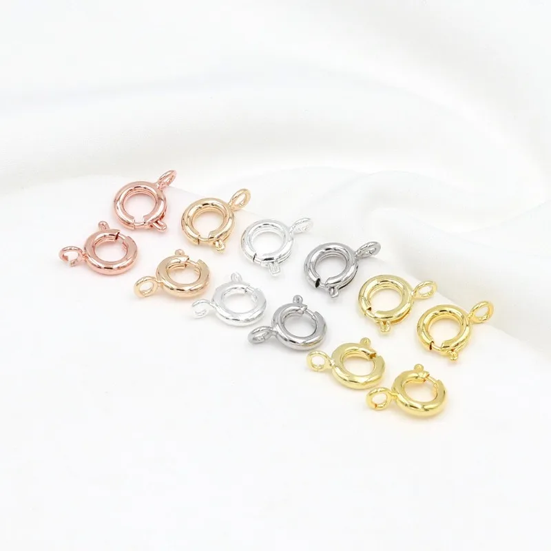 Pack of 10 Sterling Silver Spring Clasps