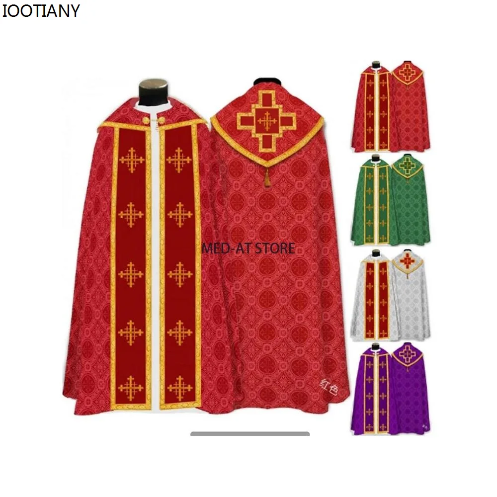 

Длинное платье для косплея для мужчин и женщин, мусульманская накидка-монах в средневековом стиле, с принтом Креста, в стиле ретро, свадебная накидка, для Хэллоуина