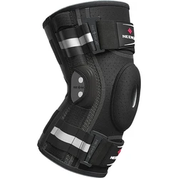 Enhanced Knee Brace with Hinged Support for Joint Pain Relief and Stability (Black)