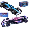 Bburago 1:43 BWT Alpine F1 Team 2023 A523 Bahrain #10 #31 Pink/Flat Racing Formula Car Static Simulation Diecast Alloy Model Car 1
