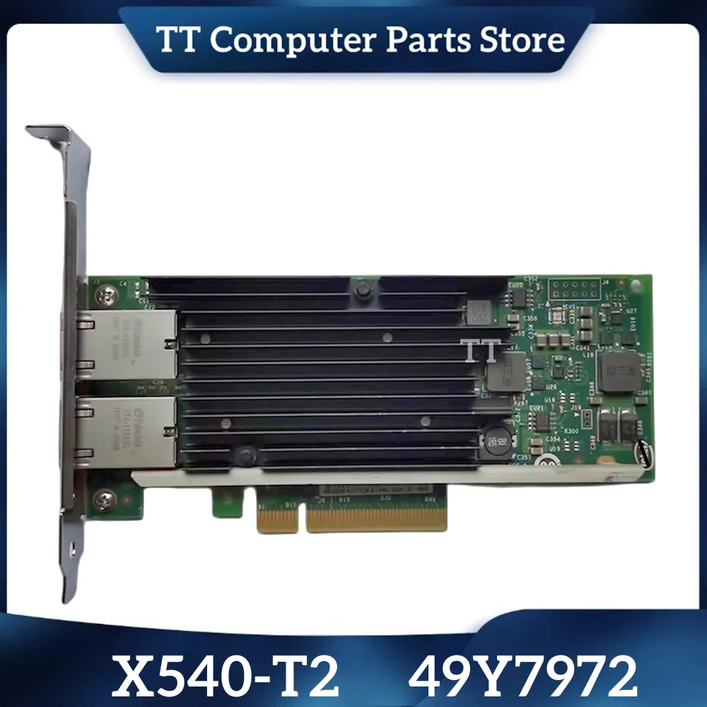 Tt Per Ibm Per Intel X540-T2 49 Y7972 Sun 7070006 Server Dual-Port 10-Gigabit Adattatore Di Rete Elettrica Nave Veloce