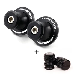 Motorcycle Tire Valve Caps & Swingarm Sliders Spools - 8MM Accessories (1 set Black)