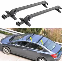 100cm Universal Car Roof Racks with Lock - Aluminum Material&Non-Destructive Installation, 165LBS Static/99LBS Dynamic Load 2