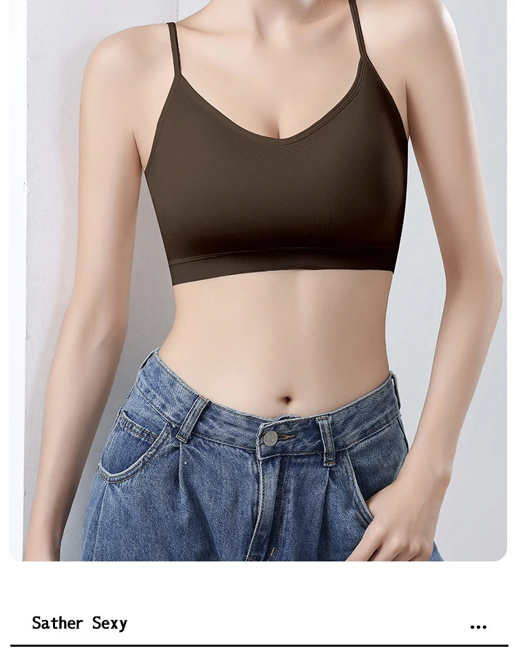 1pcs Ice Silk Seamless Sport Bra Gather Prevent Sagging Underwear No Steel Ring Comfortable Large Size Bra Sexy Vest Bralette