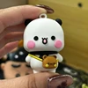 Panda Bubu and Yier Key Holder Charm Keychain Backpack Cute Cartoon Bear Doll Anime Key Ring Couple Jewelry Valentine's Day Gift 6