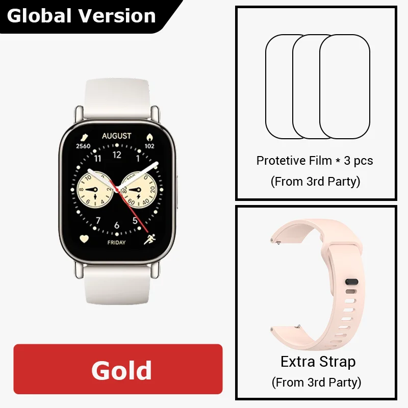 thumbnail image 1 of Versión global Xiaomi Redmi Watch 5 Lite Llamada telefónica Bluetooth Pantalla de 1,96 "Más de 150 modos de fitness Resistente al agua hasta 5 ATM Mi Smartwatch, 1 of 5