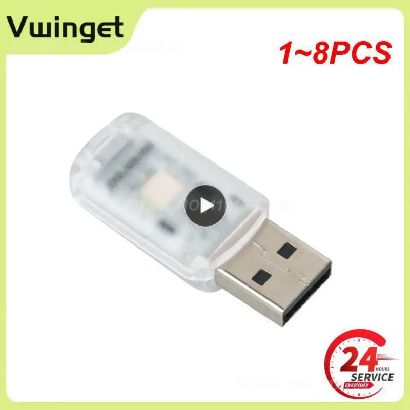 

Автомобильная светодиодная мини-USB-подсветка, 1-8 шт.