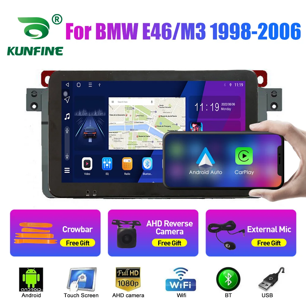 32G For BMW 3-series E46 1998-2006 Carplay GPS Navi Android 13 Car Stereo  Radio