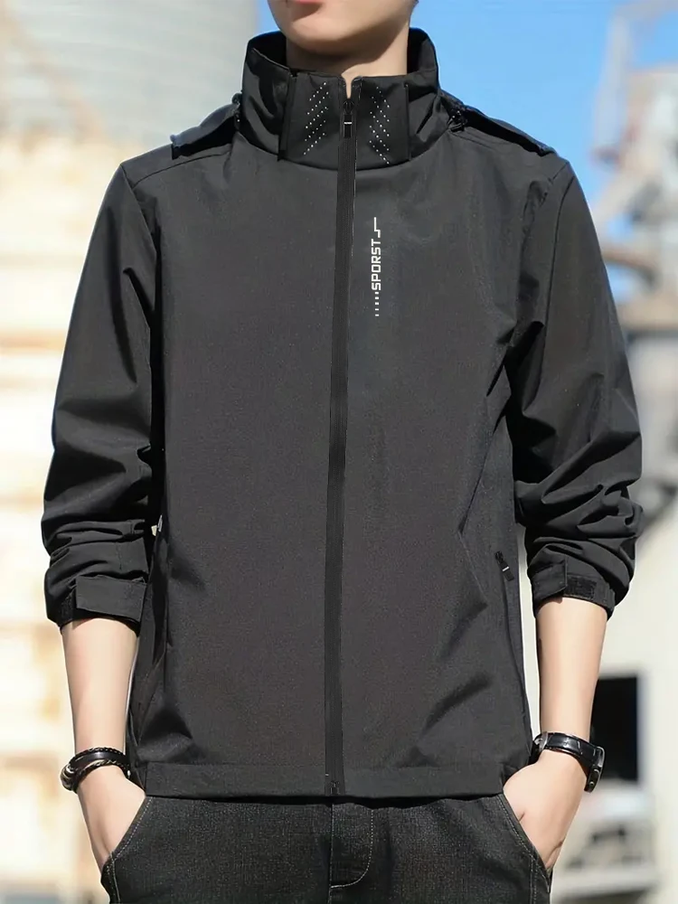 Stand Collar Jacket Men's Casual Slim Baseball Jacket Latest Spring Fashion High Quality ﻿