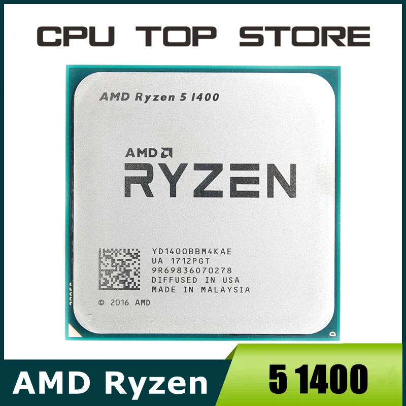 新品　未開封　RYZEN5 1400 AMD Ryzen 5 1400 R5 1400 3.2GHz Quad-Core CPU Processor