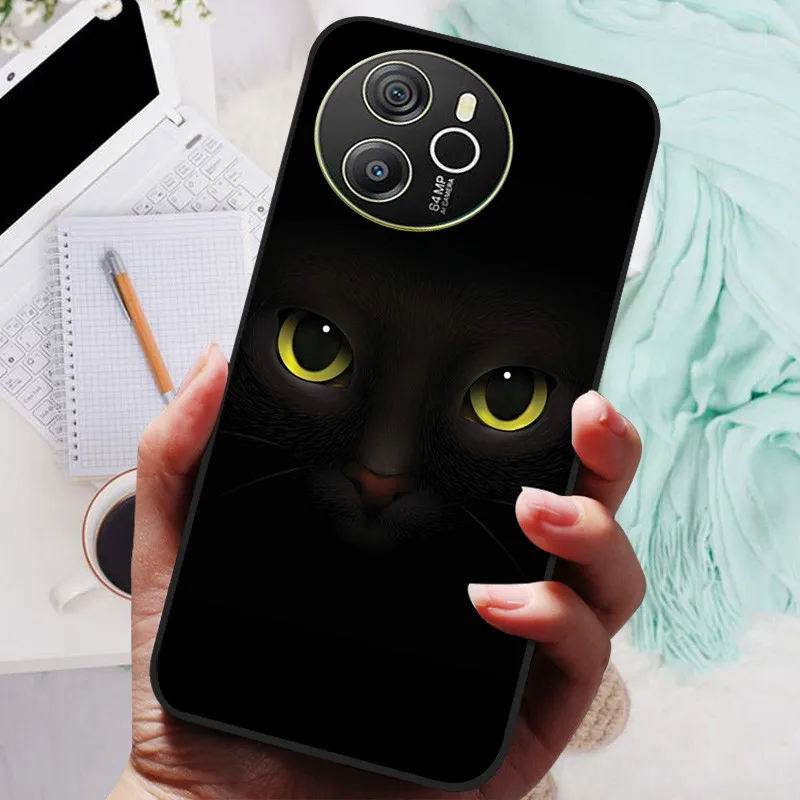 Blackview SHARK 8 Silicone Soft Back Case - Black Lion Wolf Design