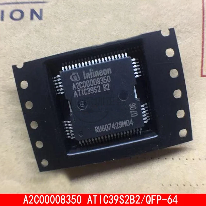 1-5PCS A2C00008350 ATIC39S2B2 QFP-64 Engine computer board ECU fuel injection driving chip In Stock sy485 5505a electronic fuel injection dedicated 6wg1 engine computer board