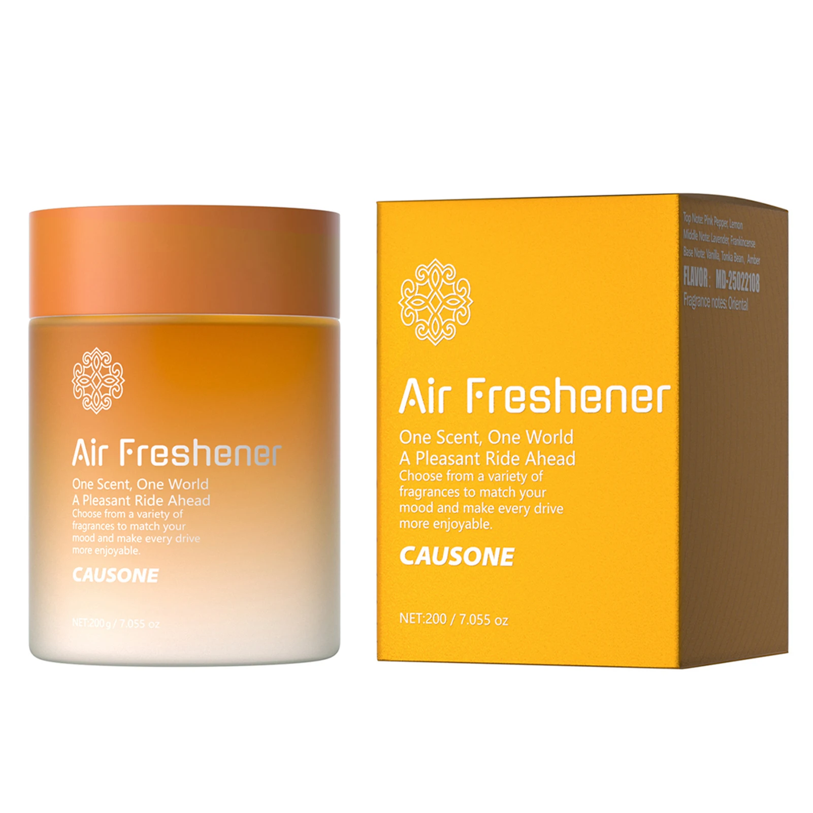 Aromatherapy Car Air Freshener with Lasting Fragrance - Solid Diffuser and Deodorizing Balm