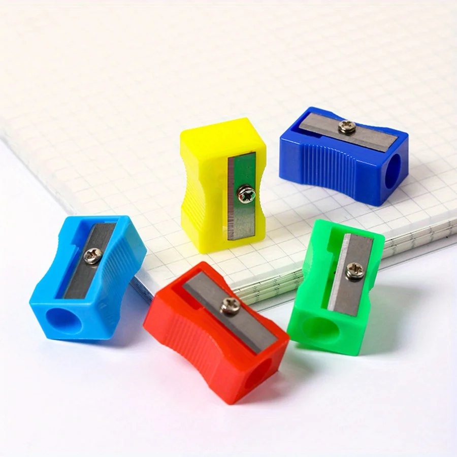 5/10/20pcs Temperamatite Colorato Mini Temperamatite Palmare Piccolo Temperamatite Manuale per Aula Scolastica JXB - immagine 5