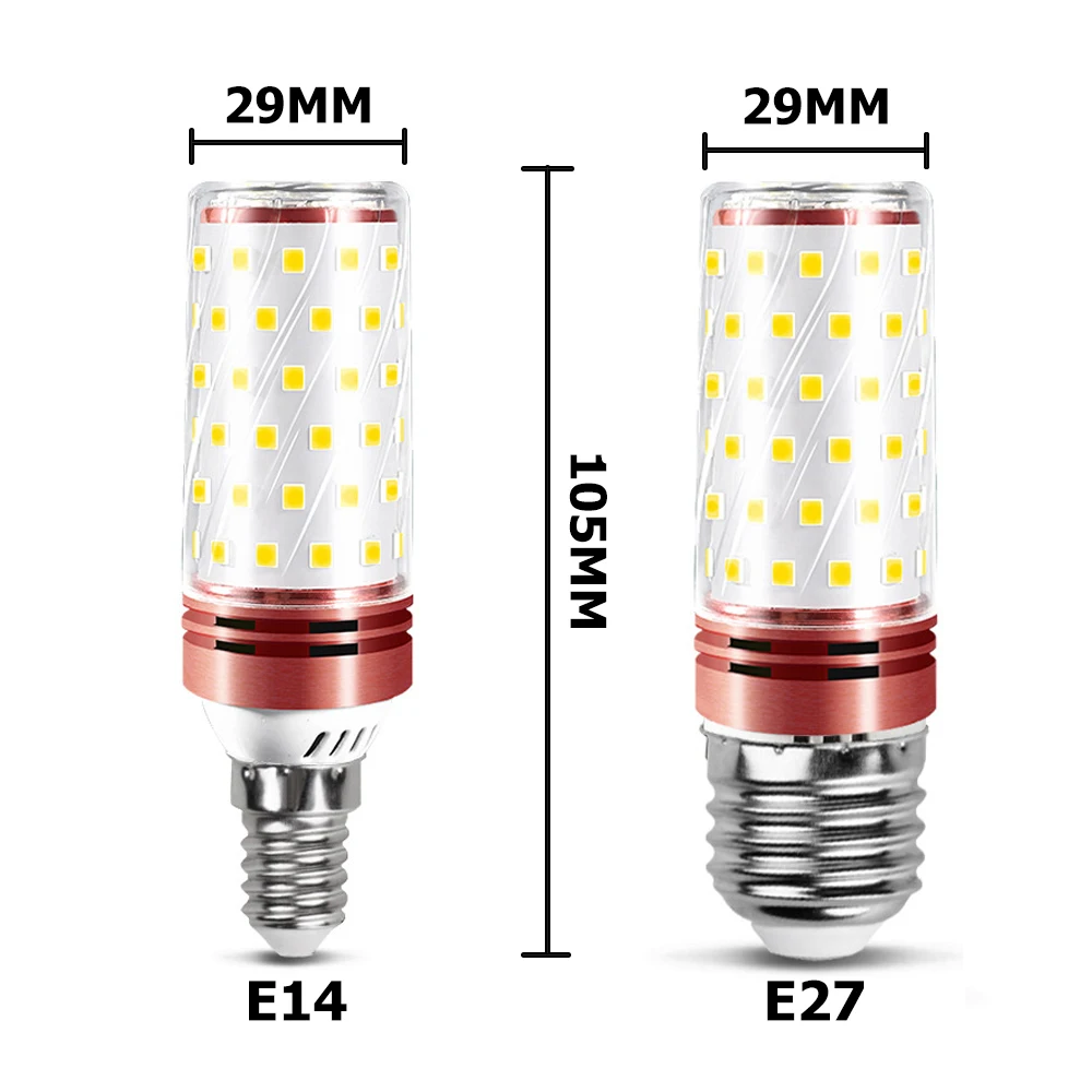밝기 E27 E14 LED 콘 전구 조명 램프 20W 2835 SMD 램프 110V 220V 홈 데코 할로겐 램프 대체 삼색 화이트