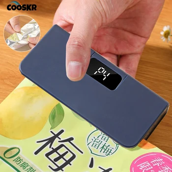 Mini Heat Sealer Plastic Bag Heat Sealing Machine Rechargable Plastic Storage Package Sealer Handheld Clip Bag Food Heat Sealer 1
