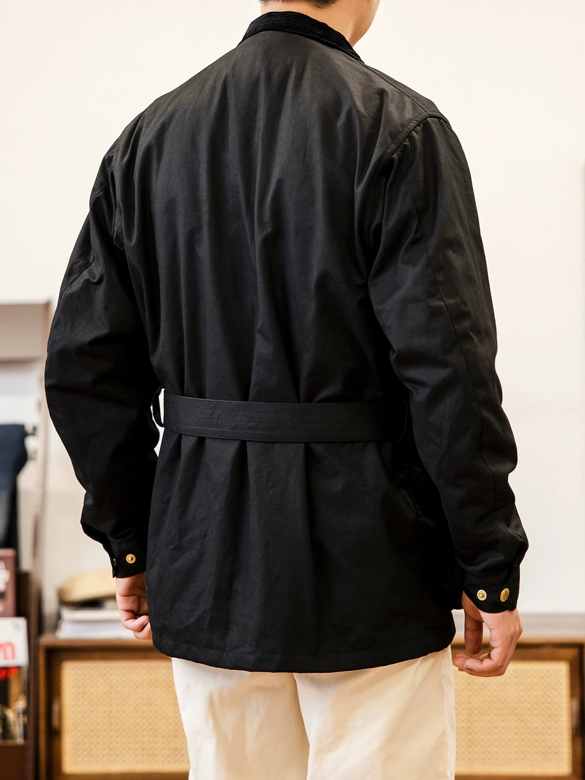 BBR-0012 Big US Size Super Quality Anti Crease Retro Waxed Canvas Cotton Stylish Water Proof Jacket 2