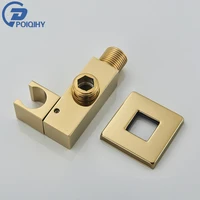 Poiqihy Chrome หัวฝักบัวมือถือสเปรย์อาบน้ําติดผนัง Bidet Sprayer ผู้ถือปกปิดก๊อกน้ําอุปกรณ์เสริม 6