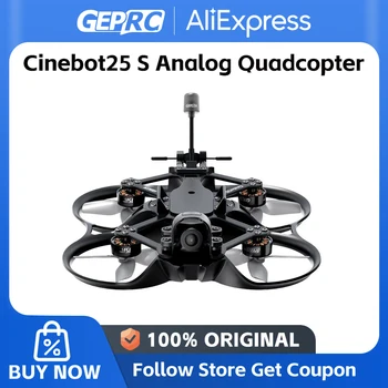 GEPRC Cinebot25 S Drone FPV analogico da 2,5 pollici Racing Freestyle Quadcopter/G4 45A AIO FC 1404 4300KV Motore RCintegrato 5.8G 1W VTX