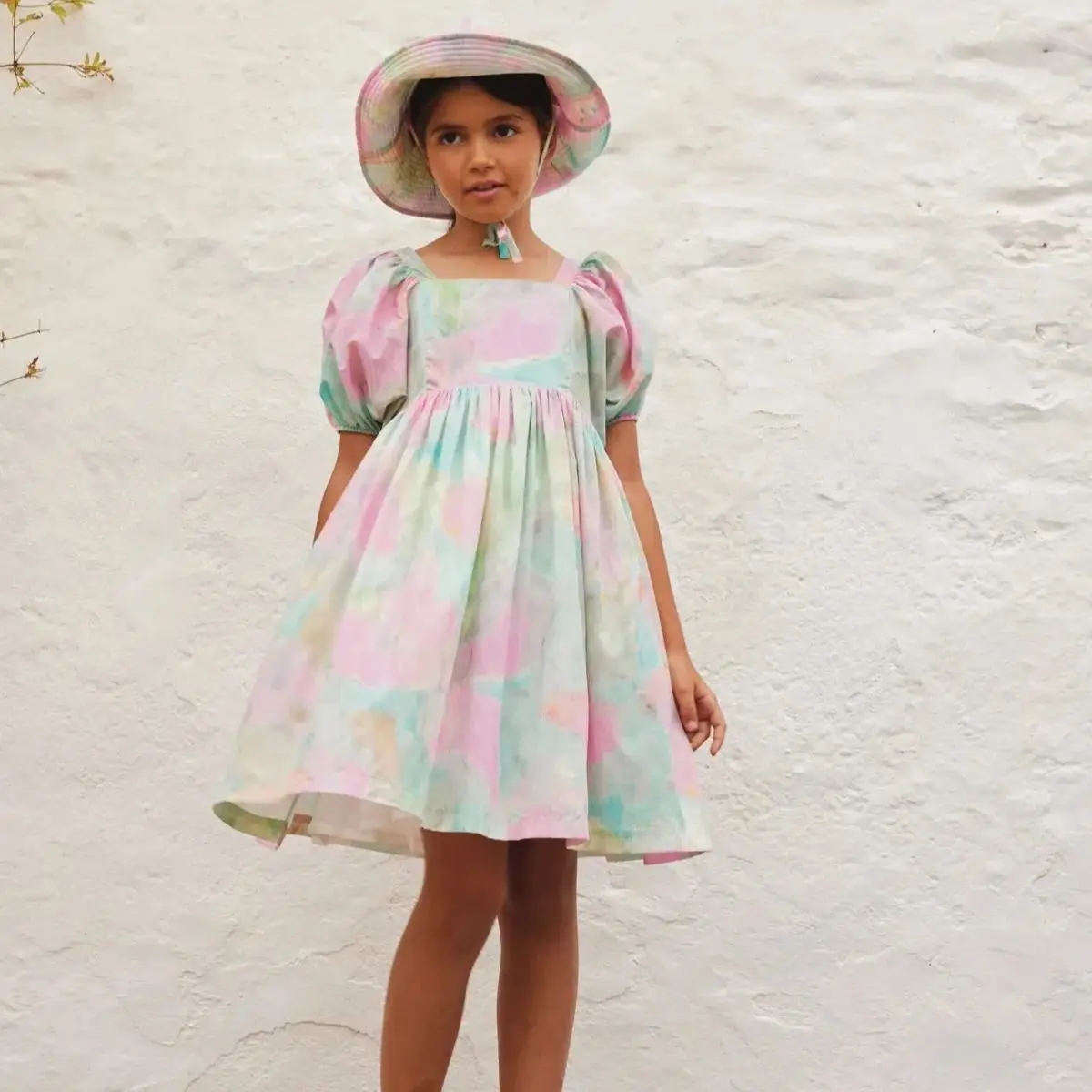 European Girls Dress 2025 Summer Cute Kids Tee Shirts and Shorts Suit Printed Blouse Fashion Children Pricness Dresses 3