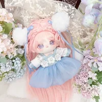 Original Design Chinese Style Hanfu Dresses Cheongsam Clothes Retro Outfit For 20cm Plush Doll Chinoiserie Costume Gift 2