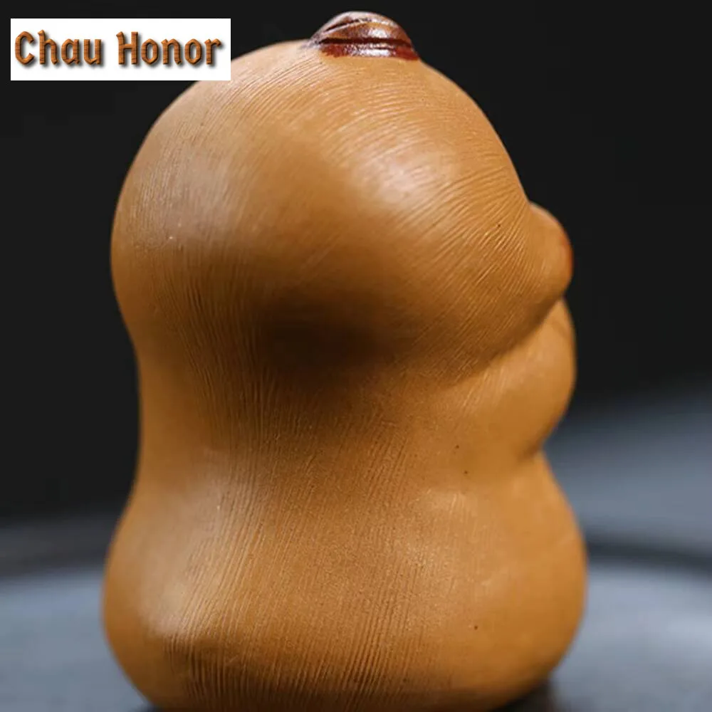 Creative Zodiac Chicken Tea Pet Raw Ore Section Mud Yixing Zisha Tea Figurine Tea Statue White Tea Cafes Accessories Ornaments