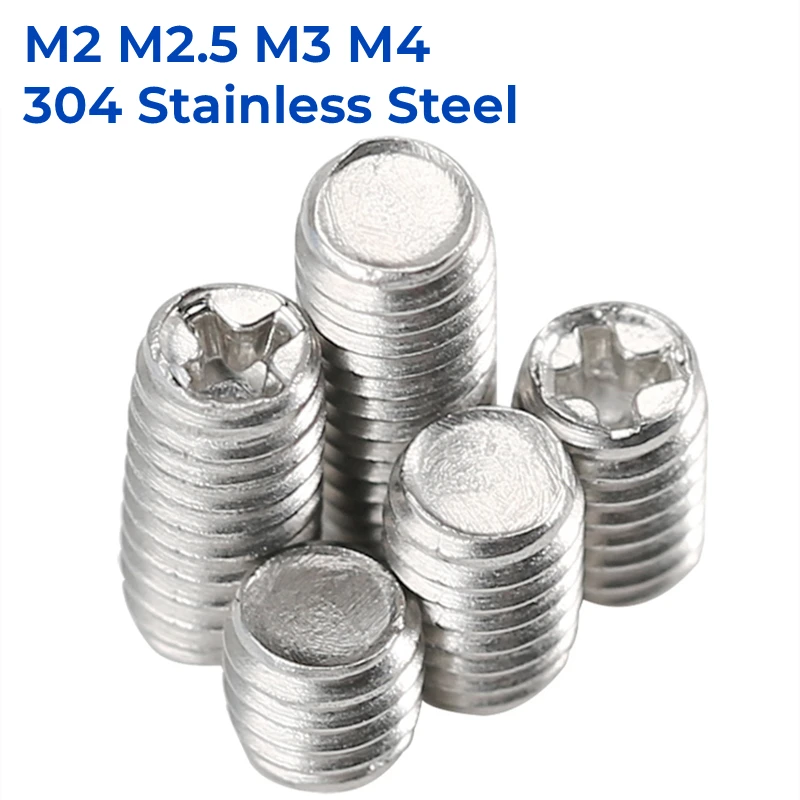 

M2 M2.5 M3 M4 304 крестообразные встраиваемые винты из нержавеющей стали, набор конических концевых болтов, крестовые винты