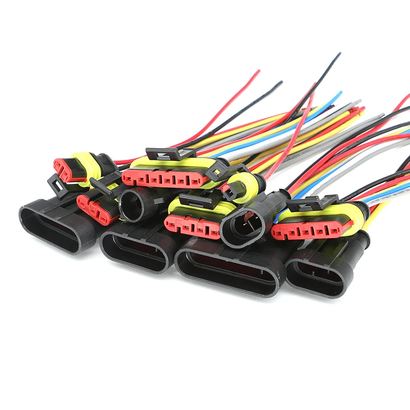 Kit Connettori 1 Pz 2.8mm 2/3/4/6/9 Pin Automotive 2.8 Cavo Elettrico Connettore Maschio Femmina Cavo Terminale Spina K Con Filo Connettori Per Auto - Foto 9