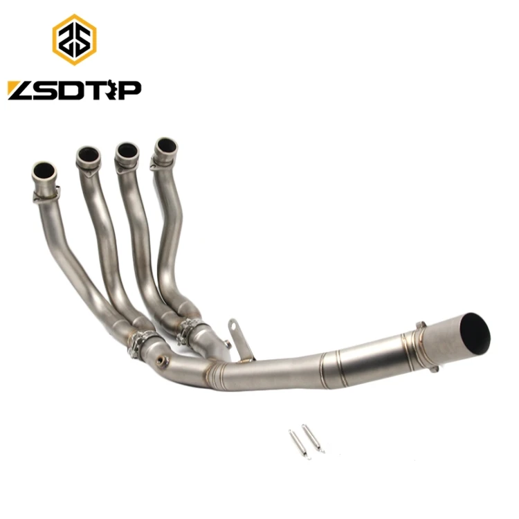 

new sale fashion connection motorcycle middle exhaust pipe for YZF-R1 muffler