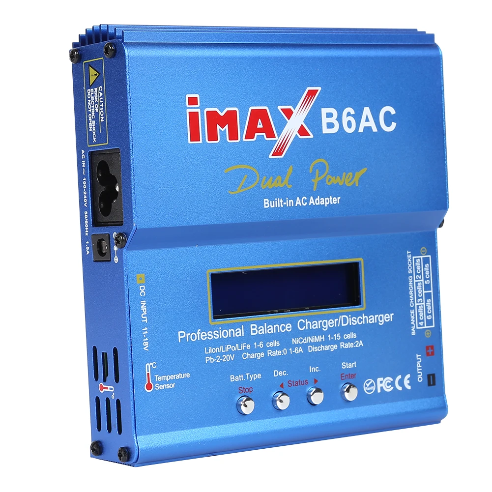 IMAX B6AC 80W 리튬 배터리 RC 밸런스 충전기, 데이터 저장 방전, 시간 제한 기능 포함| | - AliExpress