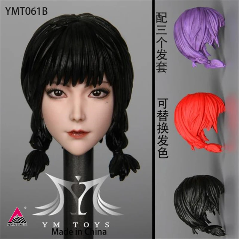 

YMTOYS YMT061 1/6, азиатская красота, голова Харуко, лепка, резьба со сменным чехлом для волос, подходит для 12-дюймового солдатика, экшн-фигурки