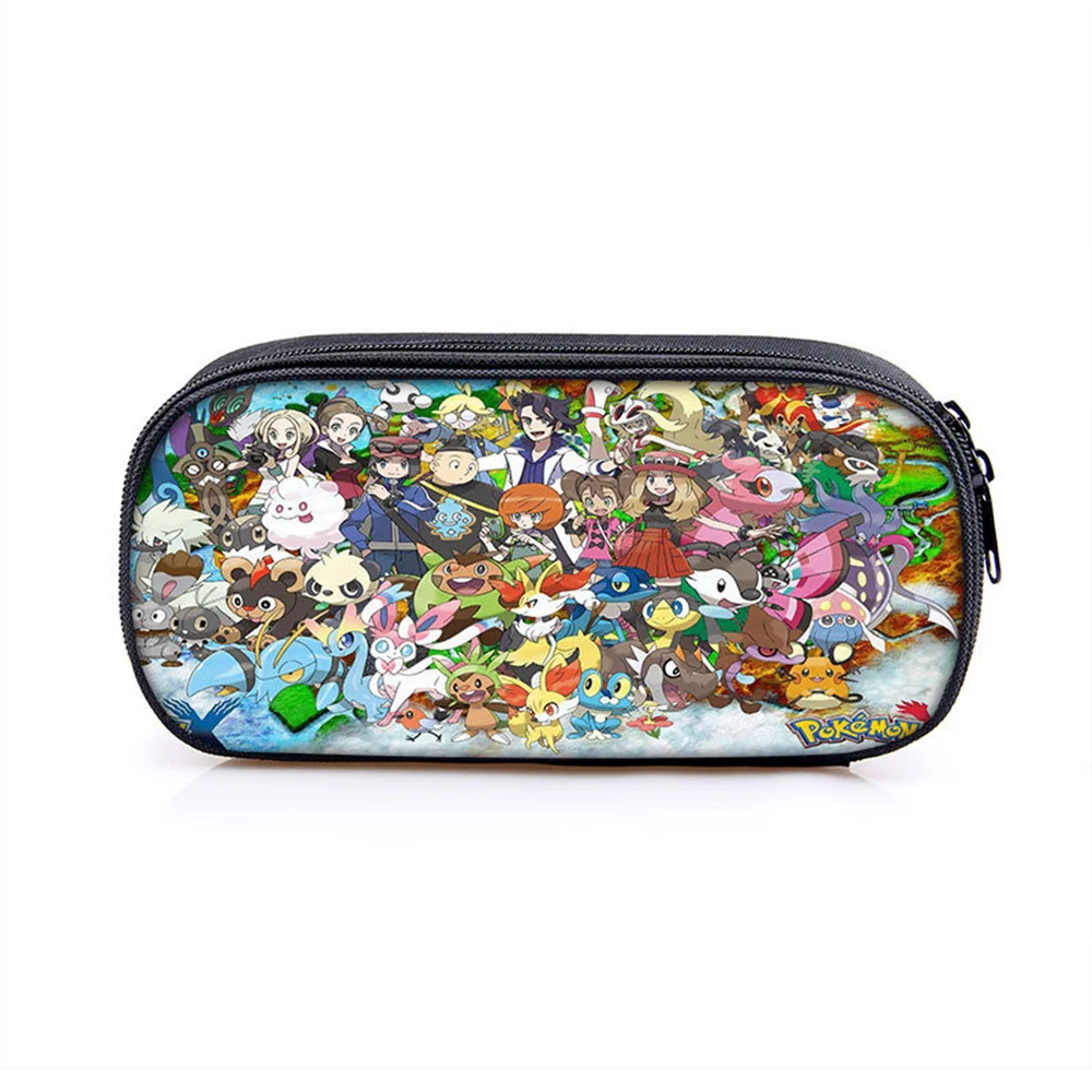 Pokémon Feder mäppchen Poster Student Briefpapier Box große Kapazität einlagige Bleistift Tasche Jungen Mädchen Pokémon Briefpapier Box – Detail 12