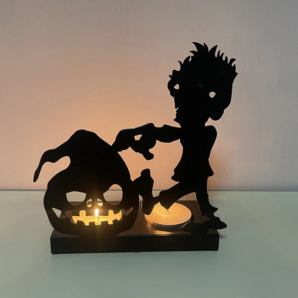 2023 Halloween Candlestick Candle Holder Halloween Decoration Candle Stand Desktop Ornaments Terror Candle Holder