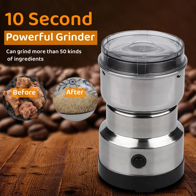 Electric Coffee Grinder for home Nuts Beans Spices Blender Grains Grinder  Machine Kitchen Multifunctional Coffe Bean Grinding - AliExpress