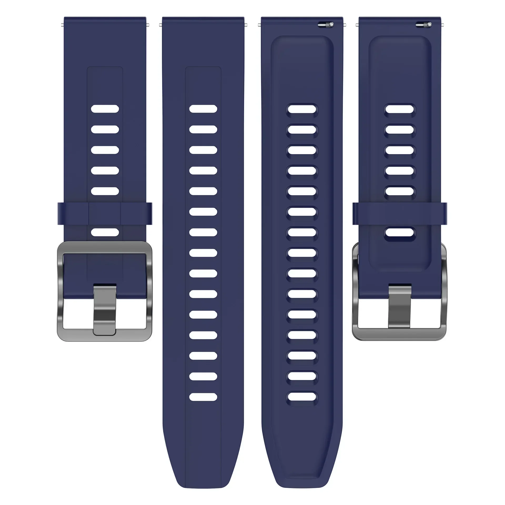 Breathable Silicone Sports Wristband - 22mm Strap in Various Colors
