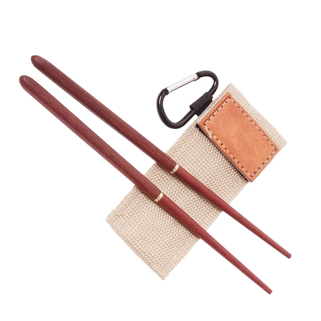 Collapsible Chopsticks Camping Travel Utensils Chop Sticks Detachable Red  Sandalwood Wood Chopsticks Outdoor Camping Utensils - AliExpress