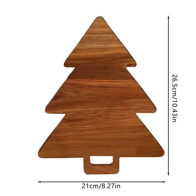 Cutting Board Christmas Tree Butter Bread Pizza Wooden Plate Cute Boards Fruit Tray Dessert Plate Trees kitchen tool 6