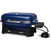 Lumin Compact Outdoor Electric Barbecue Grill,Blue-Great Small Spaces such as Patios,Balconies,and Decks,Portable and Convenient 1