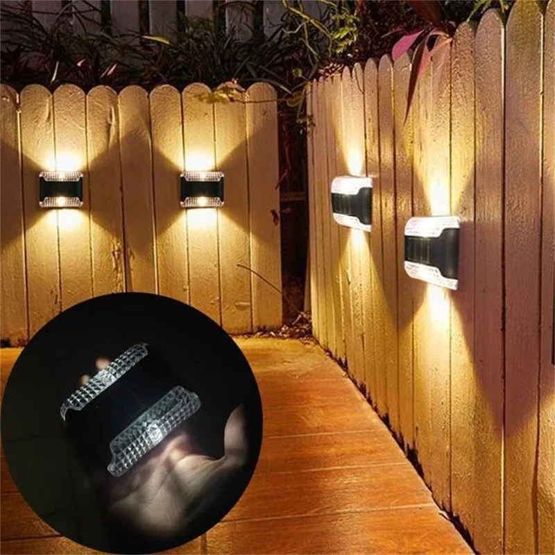 Description Picture 4 of itemSolar Up And Down Wall Lights;Outdoor Waterproof LED Step Light;Solar Fence Lights For Outdoor Yard Garden Lawn Patio Courty