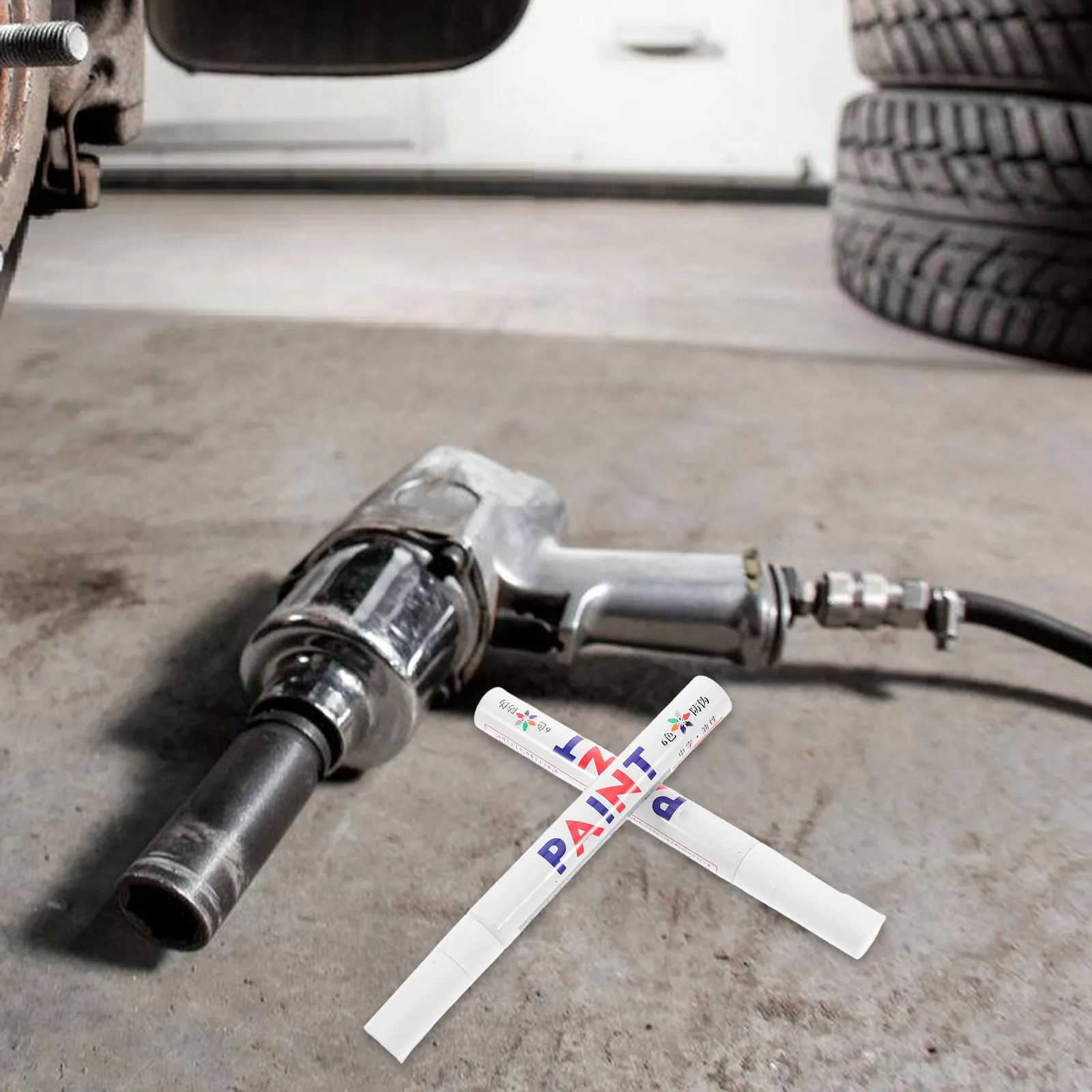 5Pcs 오일 기반 페인트 마커 DIY 그래피티 자동차 타이어 터치업 금속 플라스틱용 영구 속건성 방수 생생한 색상