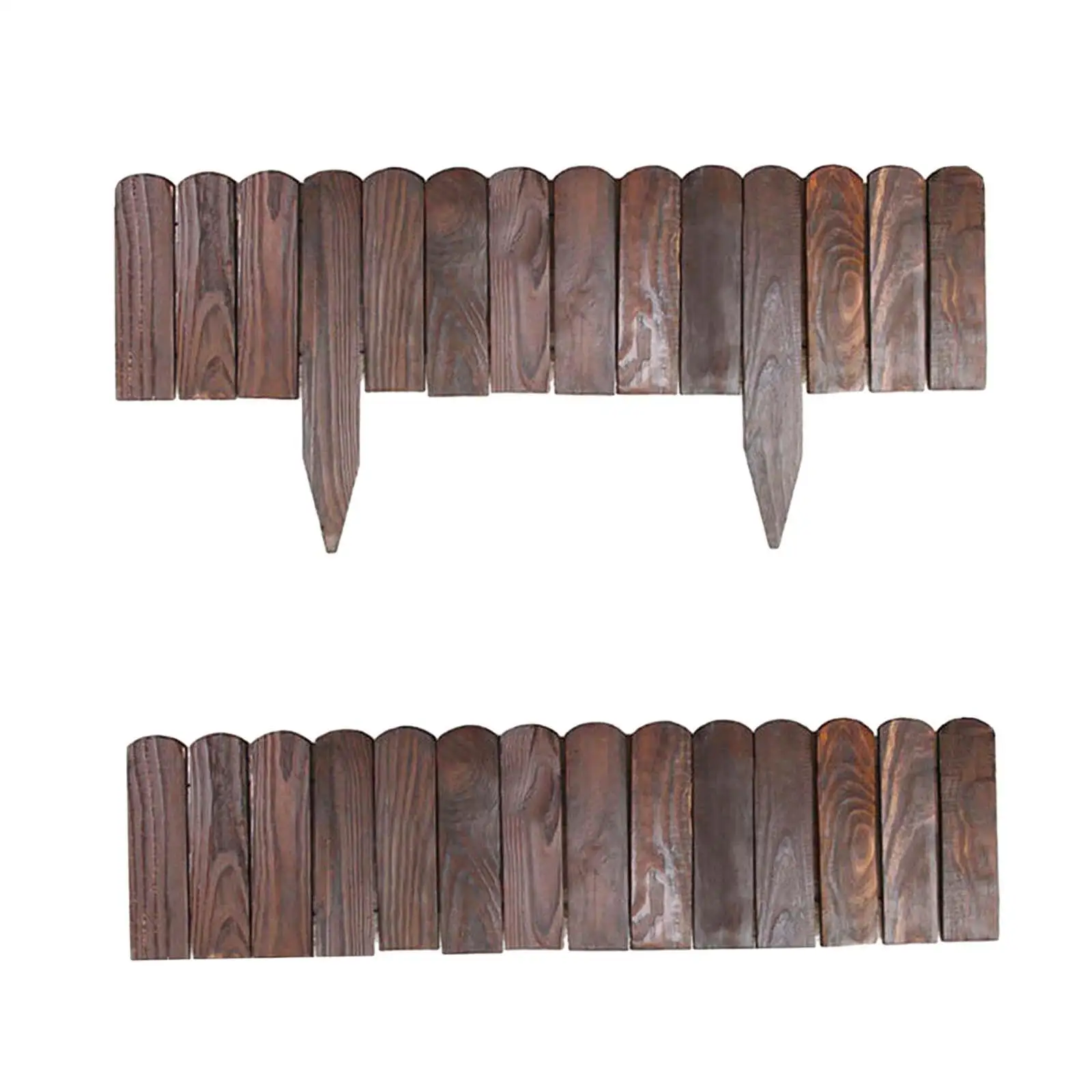 Decorative Garden Fence Garden Fencing Fence Decoration Detachable Barrier Wooden Border for Outdoor Lawn