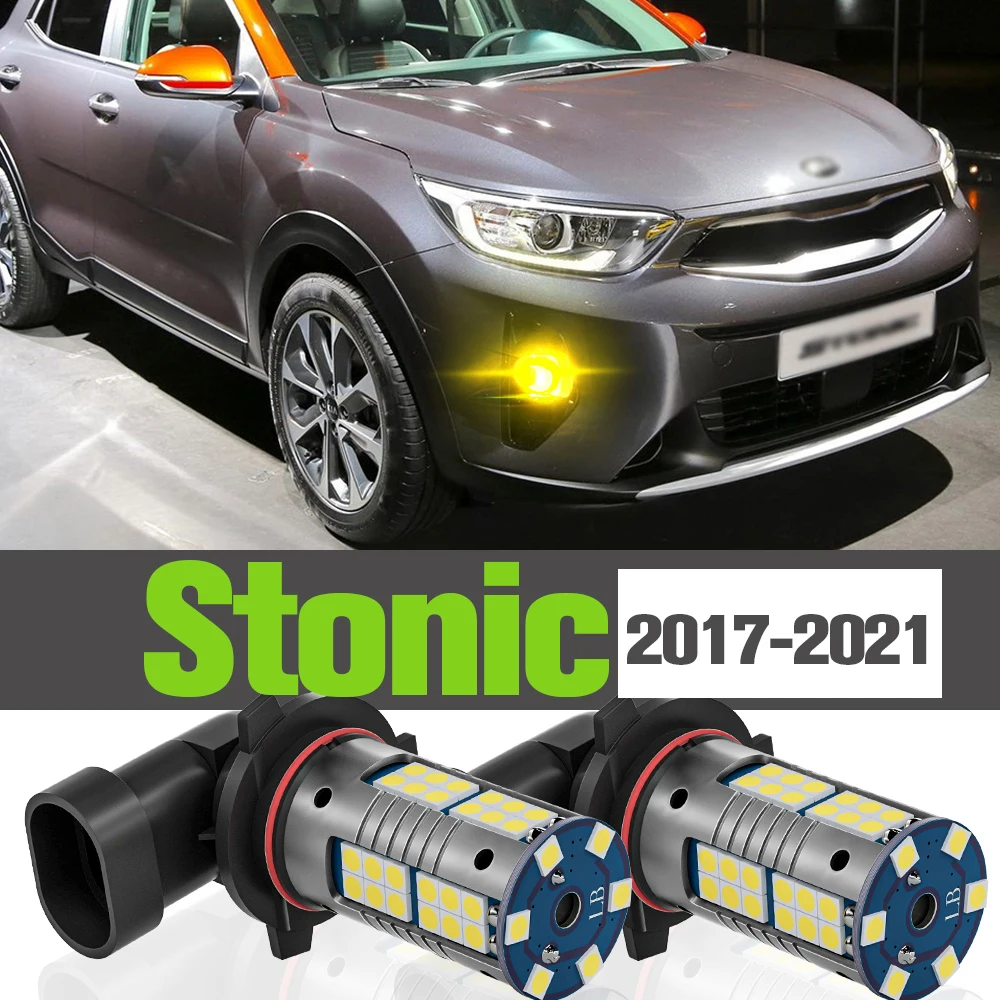 

2x LED Fog Light Accessories Lamp For Kia Stonic 2017 2018 2019 2020 2021