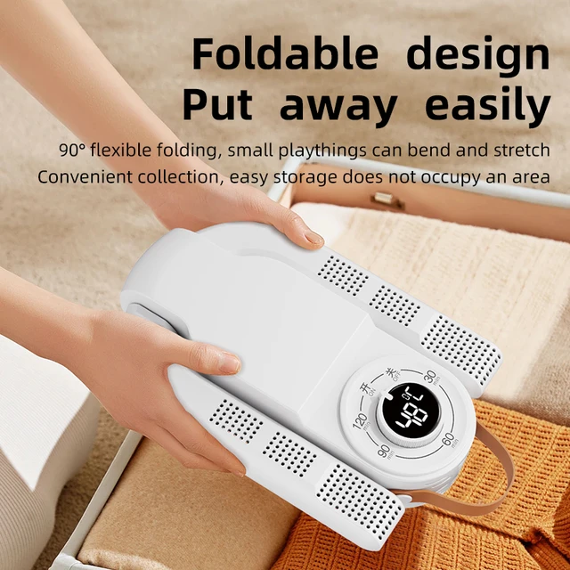 Portable Electric Shoe Dryer Adjustable Shoe and Boot Dryer With Intelligent Timer Foldable Shoe and Boot Dryer Shoe Drying Mach 6