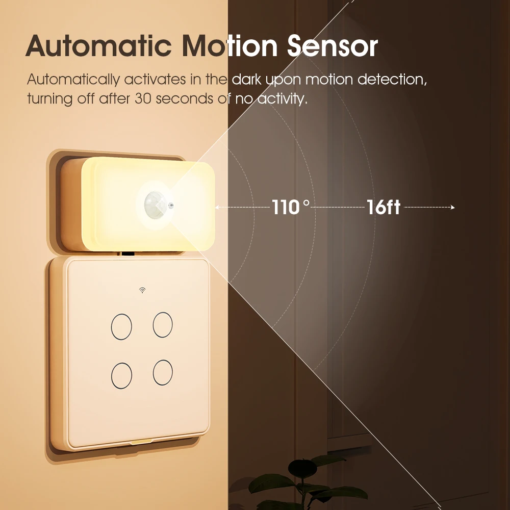 PIR Motion Sensor Human Body Sensing Tuya WIFI Smart LED Night Light Detection App Voice Smart Life APP motion sensor pir motion sensor pir sensor switch