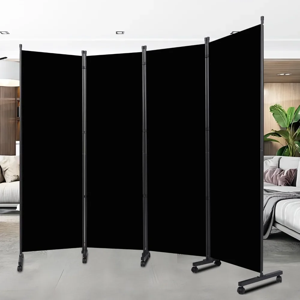 

Room Separator Freestanding Fabric Room Divider Panel With Wheels for Home Office Hospital Partition Decor Garden