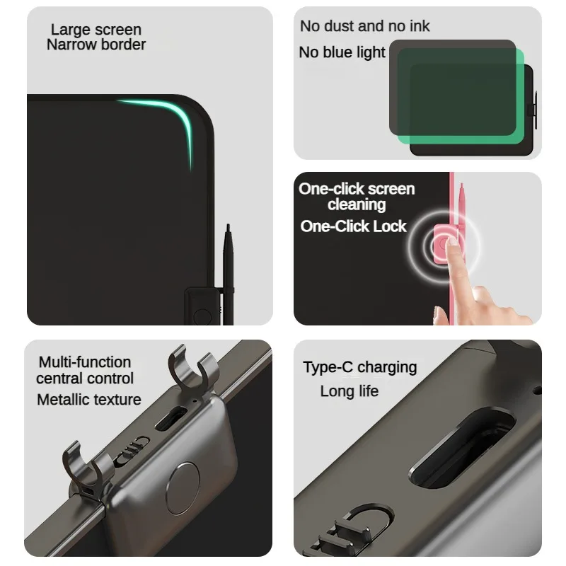 6.5/8.5/10/12/15/16In LCD الكتابة لوحة الرسم الكتا...