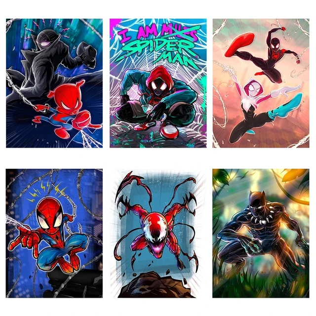 Marvel-Homem-Aranha Handmade Pintura a óleo por números, personagens  principais, Homem-Aranha, Desenho Pintura por Número, Imagem dos desenhos  animados