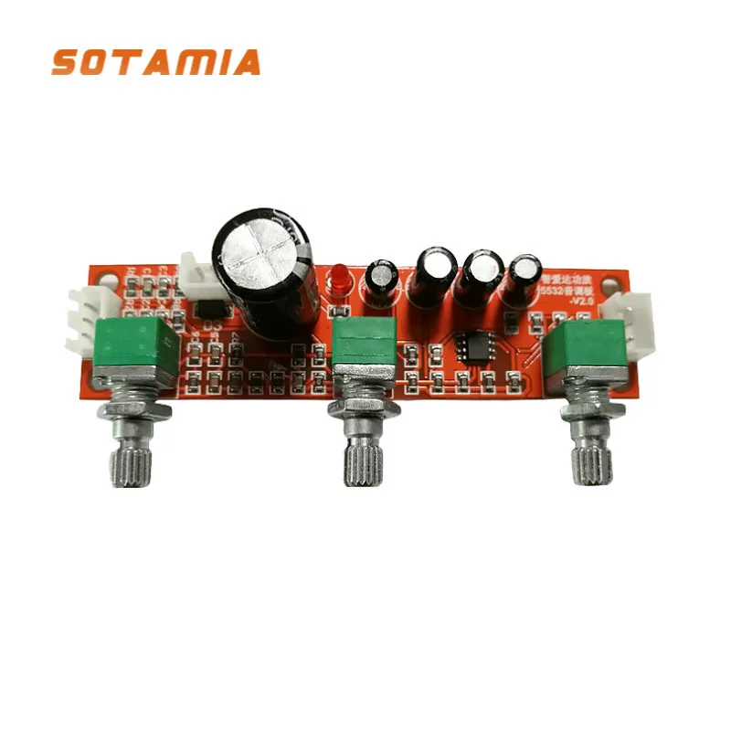 

SOTAMIA 10 Pcs NE5532 Tone Amplifier Preamplifier LM1036 Volume Control Board AD827 OP AMP Power Preamp Volume Tone EQ Control