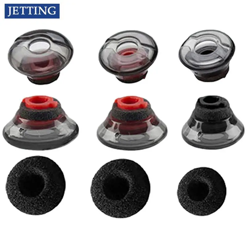 1Pc Earplug Auricolare Punta Cuscinetti Auricolari In Silicone Morbido Auricolari Suggerimenti Auricolari Accessori In Schiuma Nera Per Plantonics Voy